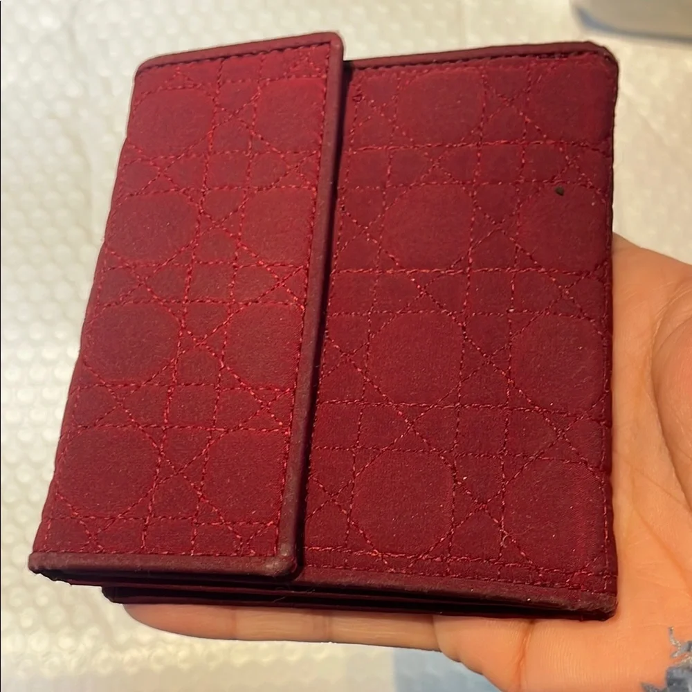 Christian Dior Quilted Jersey Wallet