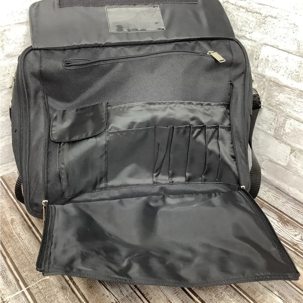 NFL Ballistic Nylon Black Expandable Laptop Tablet Briefcase Rare Football NWOT