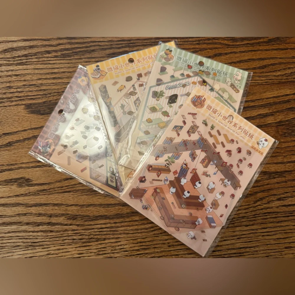 Storage and Landscape Sticker Series - DIY Sticker Set - Cute Animal.