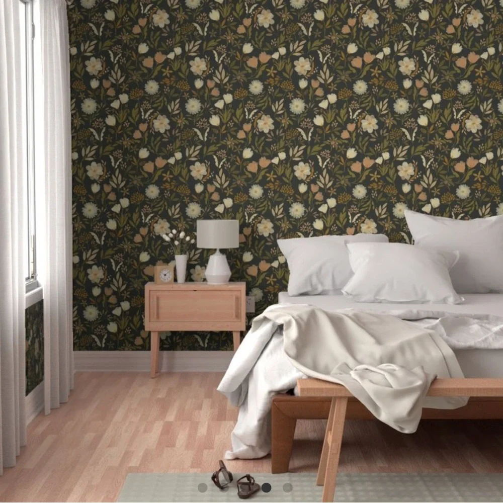 Spoonflower vintage garden