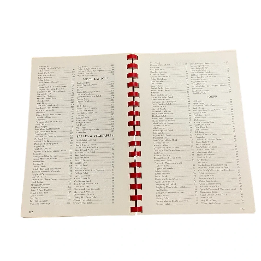 Vintage Spiral-Bound Cookbook Soft Cover The Roaring 20th Auction Recipe Book