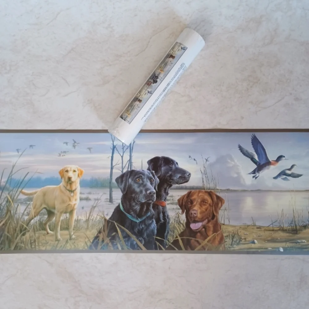 Wallpaper Border Hunting Labador Retrievers - open roll