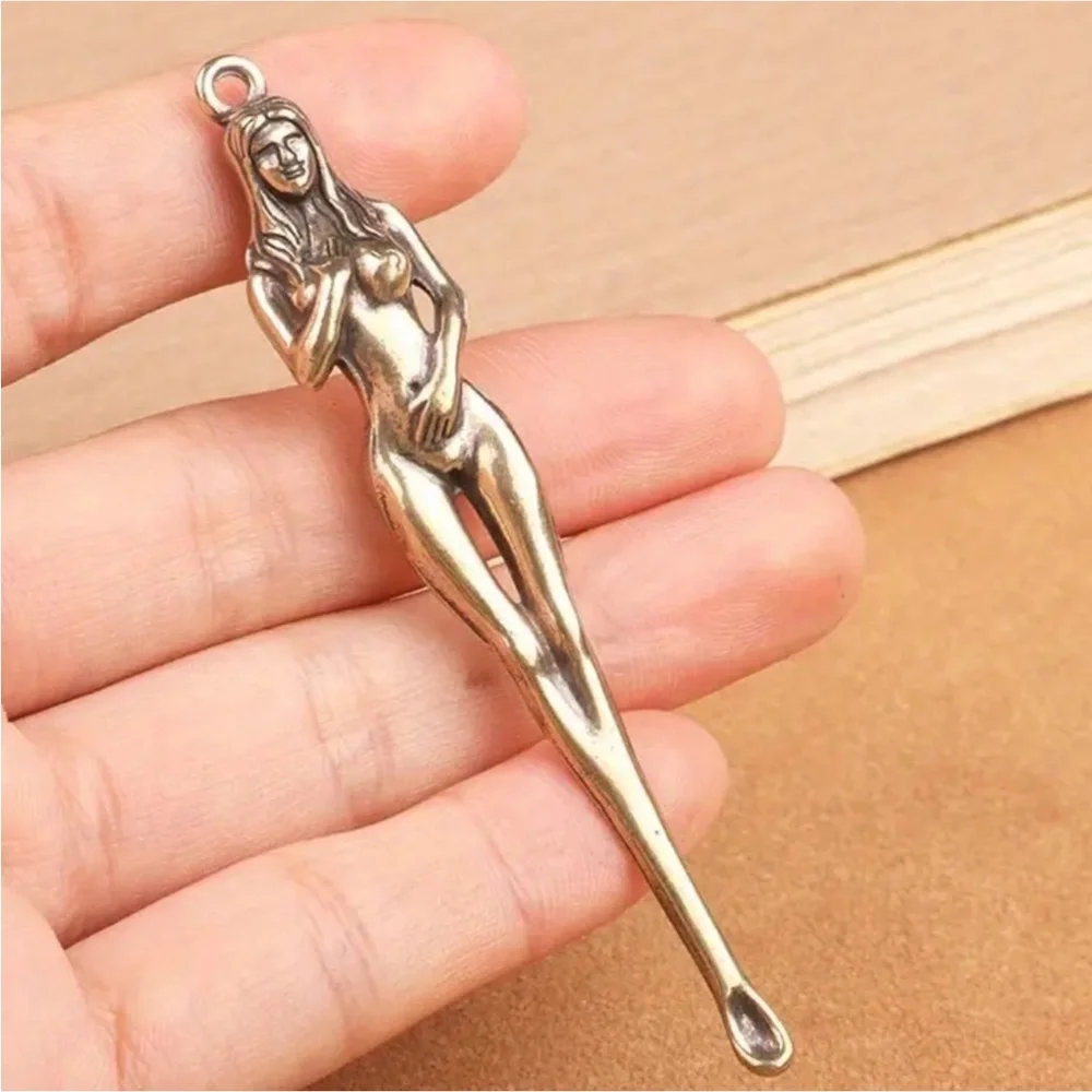 Naked lady Snuff spoon