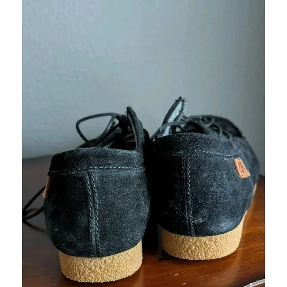 Clarks Shacre II Step Moccasin Boots Men 12 Black Textile 26162714 Shoes Lace Up