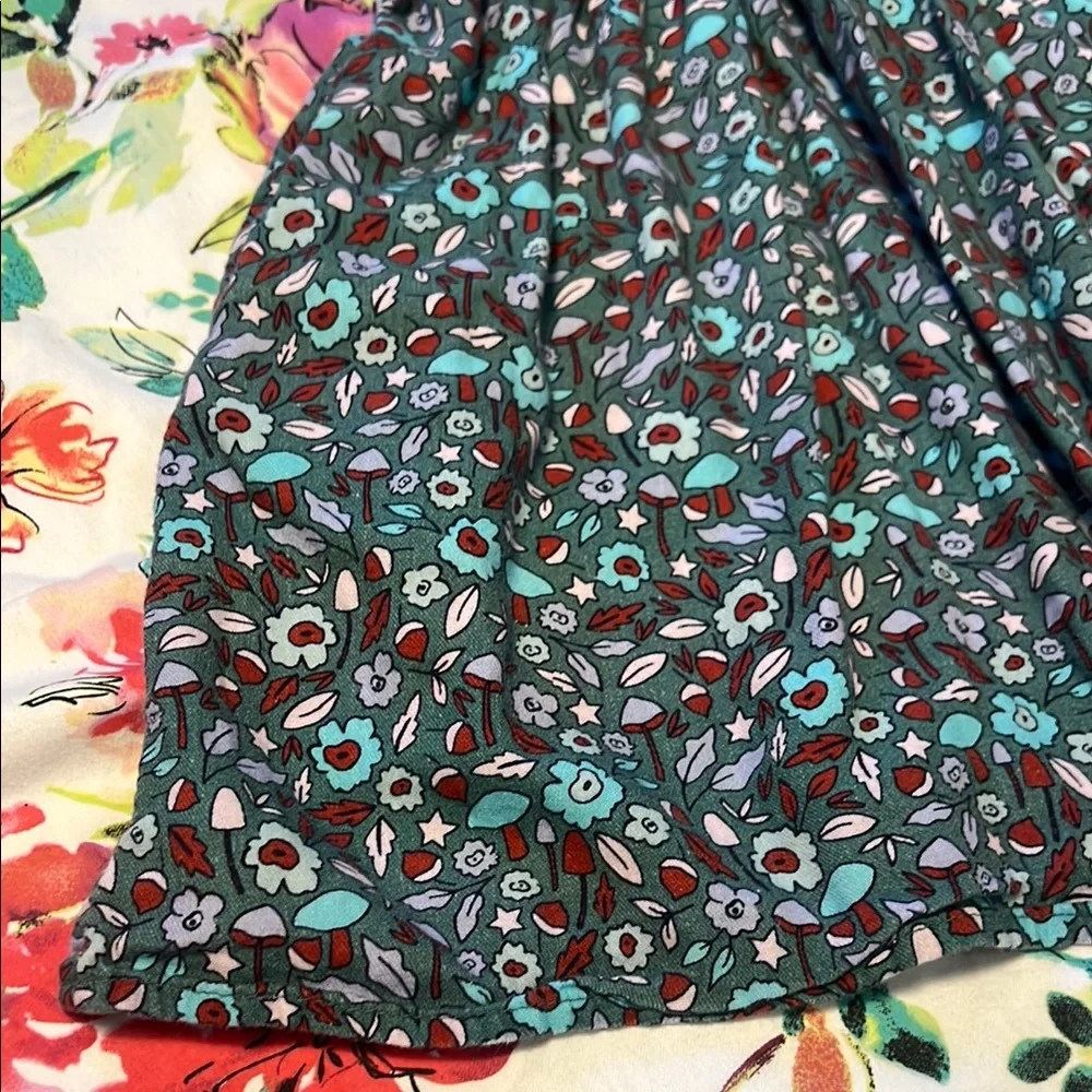 Blue Puff Sleeve Sundress with Peter Pan Collar