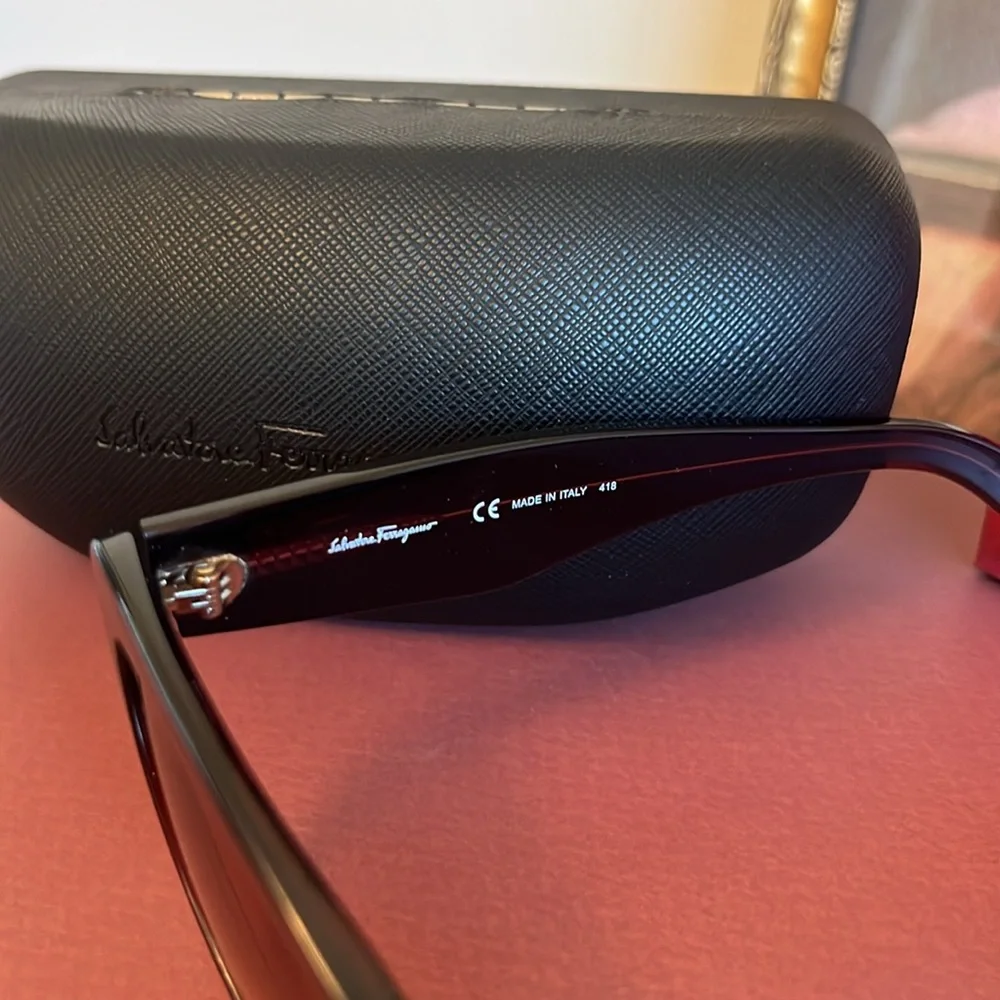 Salvatore Ferragamo SF930S 606 Bordeaux Cat Eye Sunglasses NWT