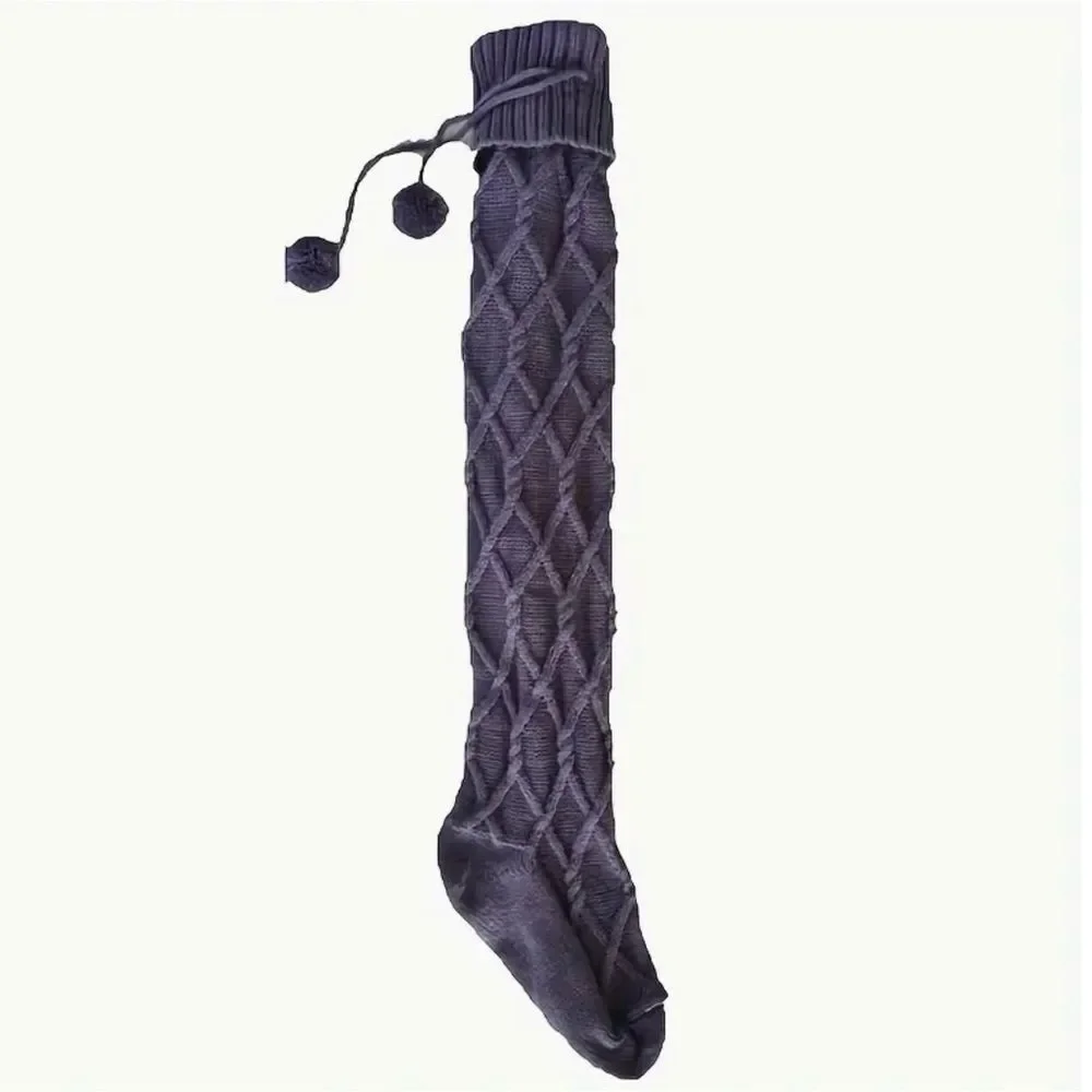 Over-the-Knee Knitted Socks