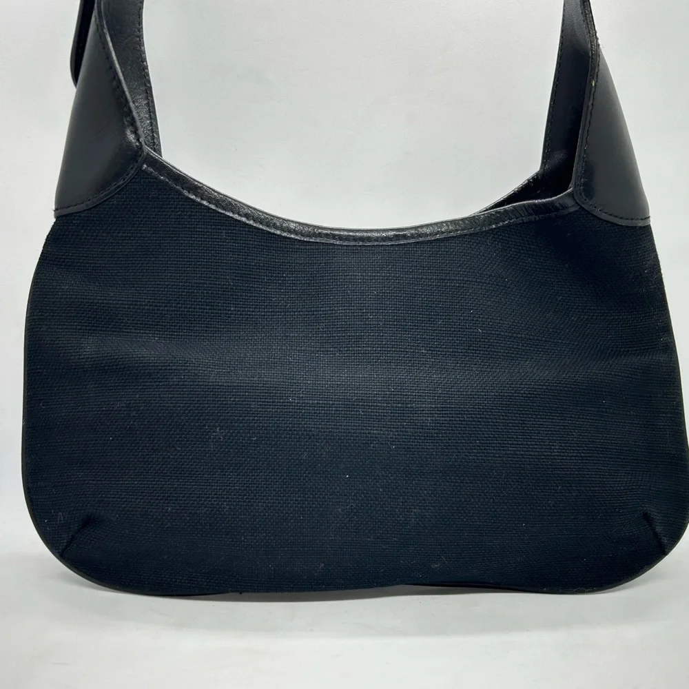Banana Republic Black Jute Small Hobo Shoulder Purse Bag