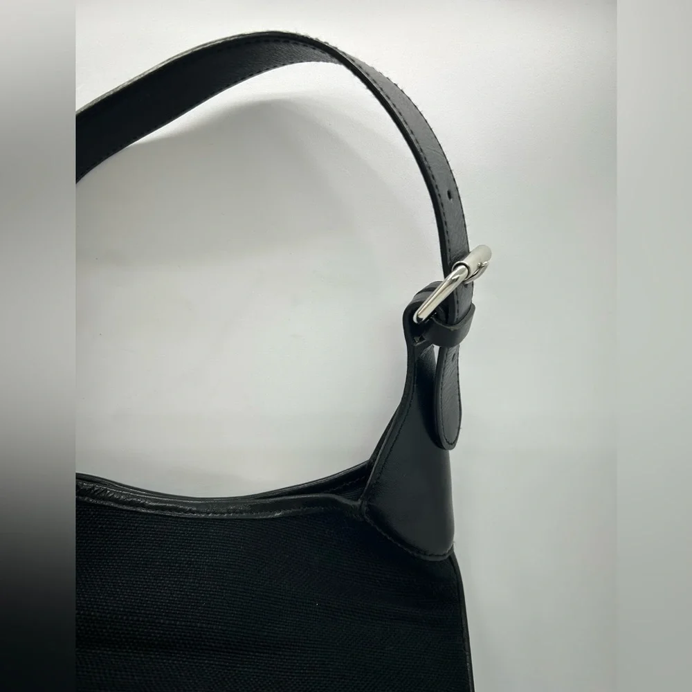 Banana Republic Black Jute Small Hobo Shoulder Purse Bag