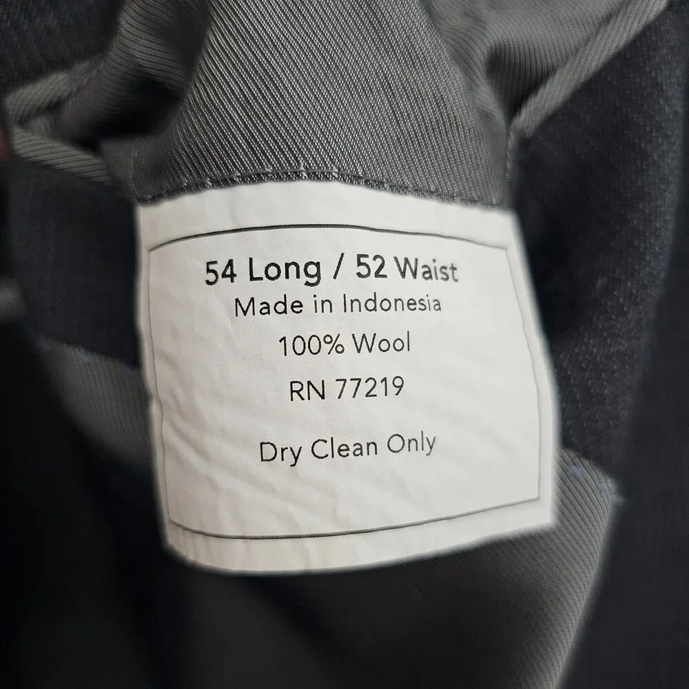 Pronto Uomo 54L Gray Striped 2-Button Sport Coat Blazer Jacket G190