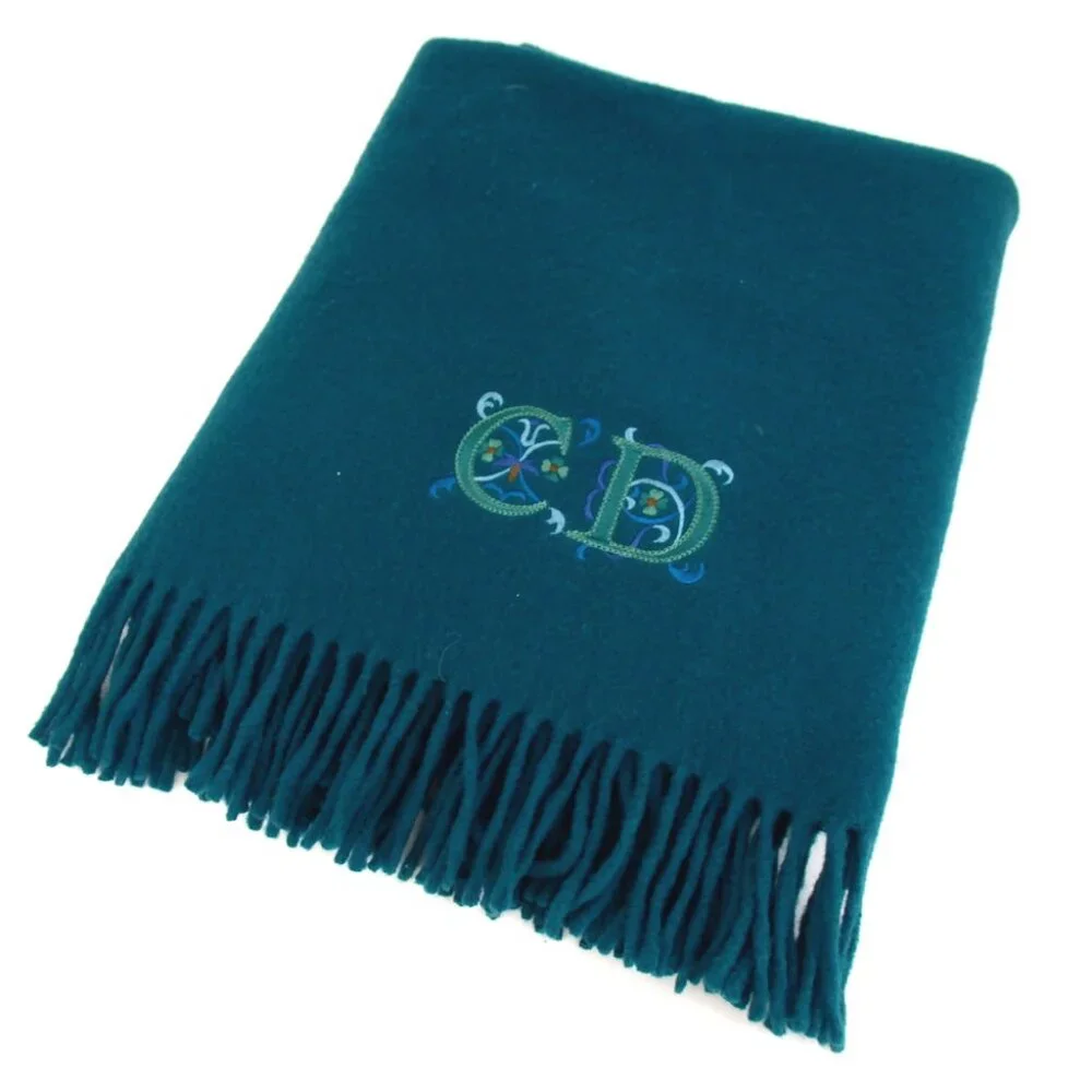 Authentic Christian Dior blanket scarf wool [Used]