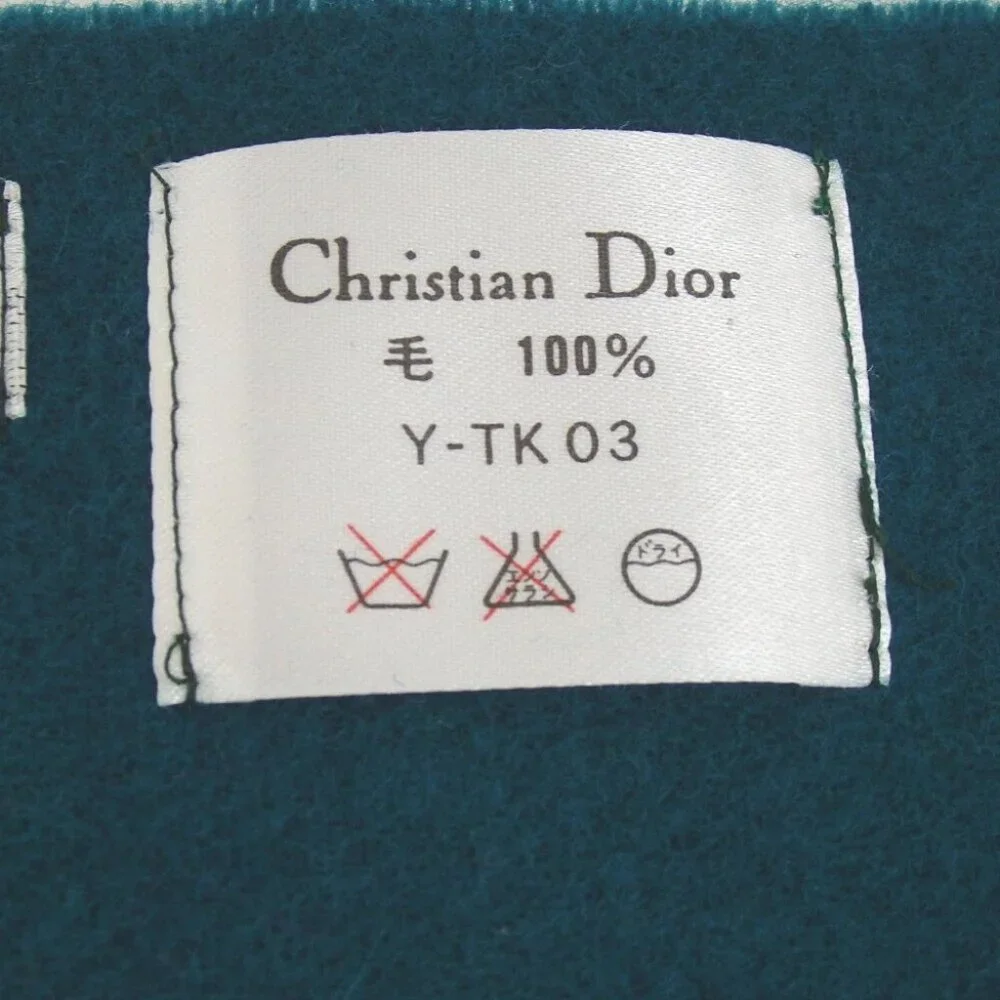 Authentic Christian Dior blanket scarf wool [Used]