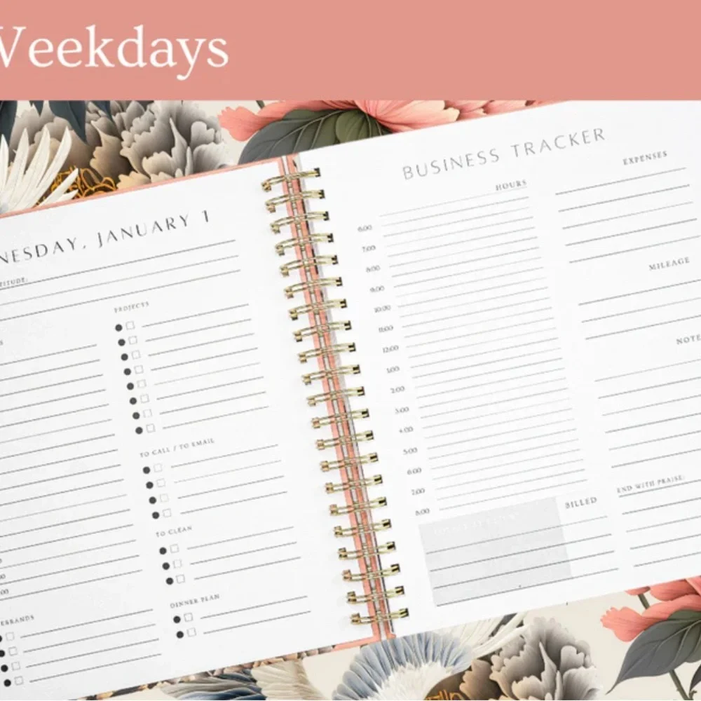 Daily Dashboard Planner Q1 2025
