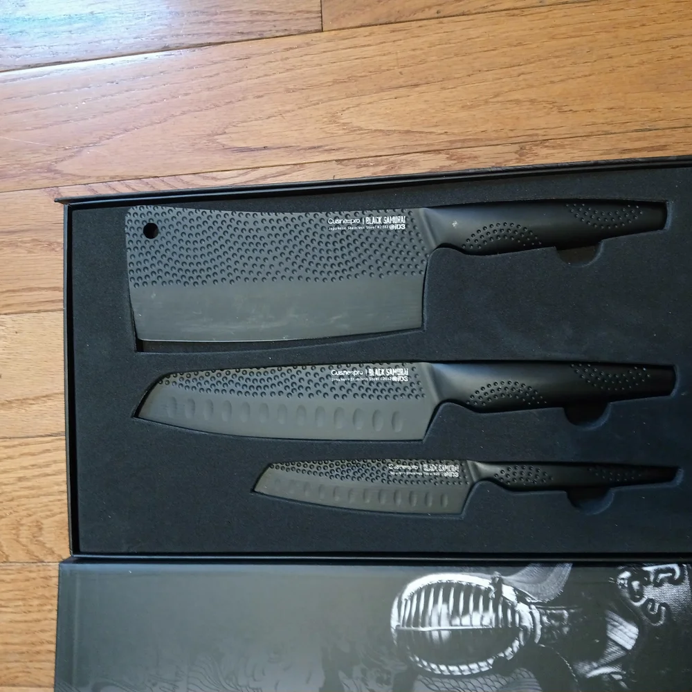 Cuisine Pro Black Knife Set