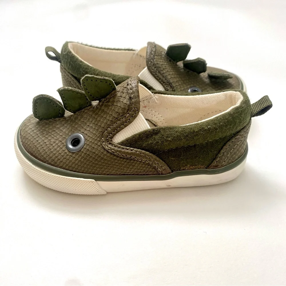 GAP Green Dinosaur Sneakers Slip-On Style - Size 5C