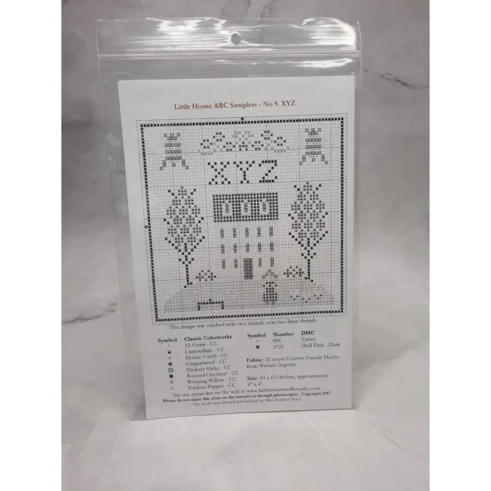 Little House Needleworks letters if cross
