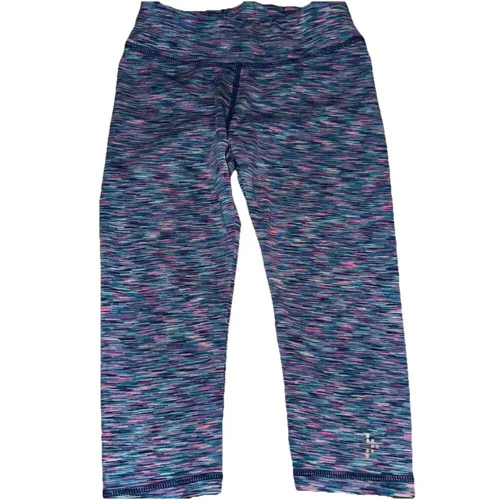 PREOWNED Girls Gymboree Blue Cropped Leggings Sized S (5-6)