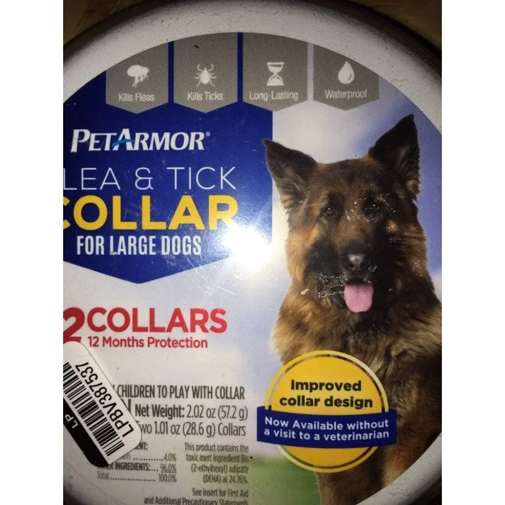 New 2 PetArmor Flea/Tick Dog Collars Size Large & Free Toy