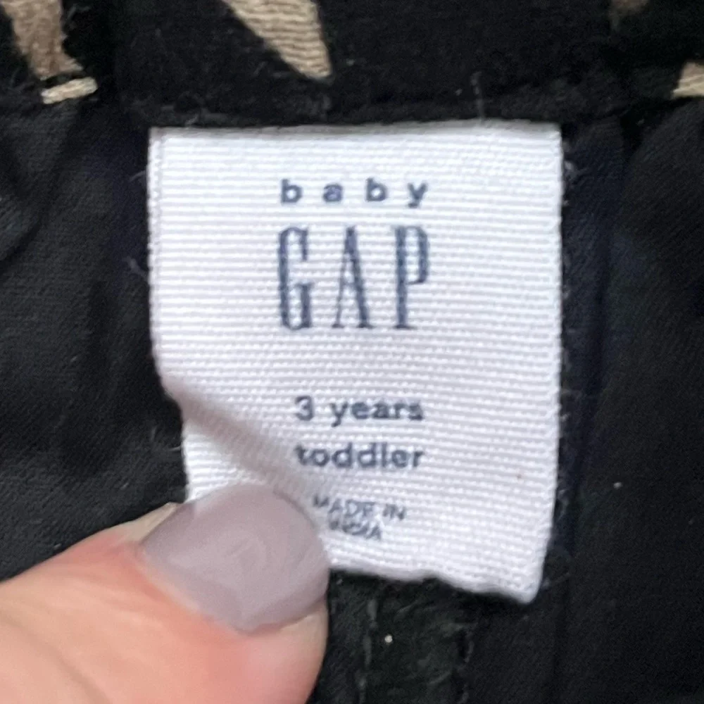 Gap girls sleeveless flowy floral dress black cream Size 3T muslin light weight