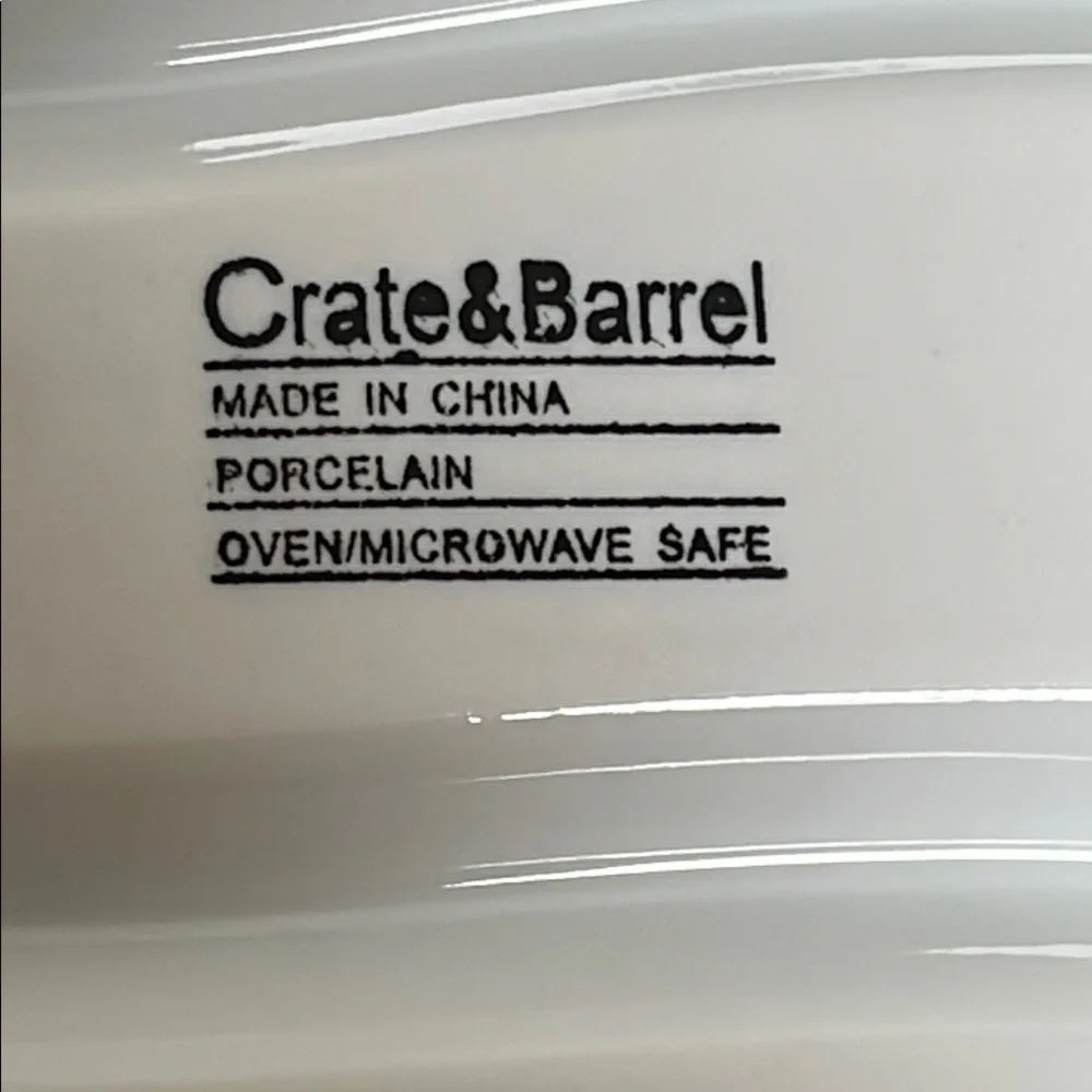 Crate&Barrel elegant white