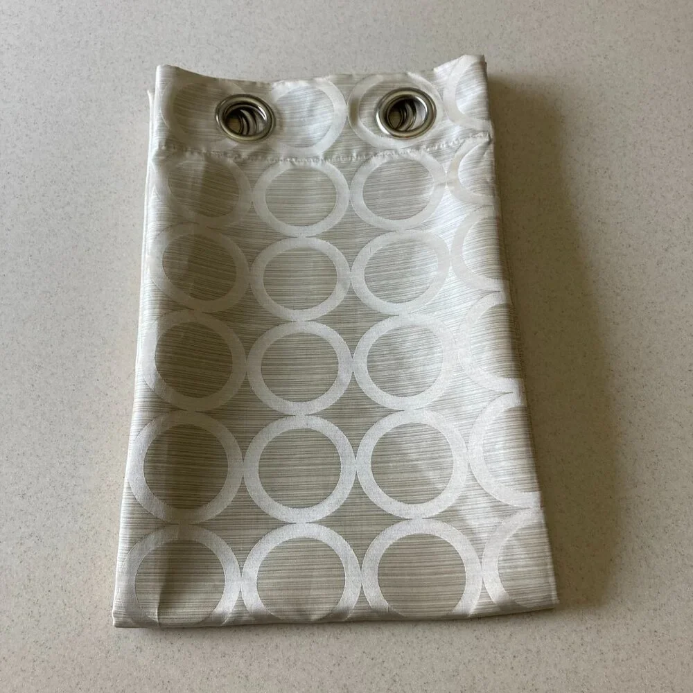 Perl Geometric Grommet Curtains - Two Panels