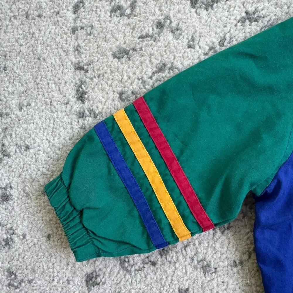 Vtg 1980s 1990s Weather Tamer Colorblock Baseball Jacket