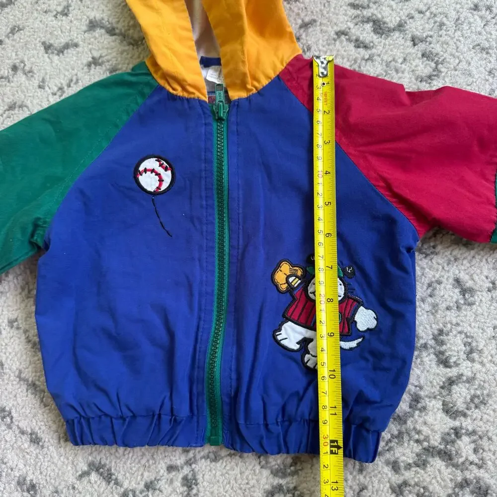 Vtg 1980s 1990s Weather Tamer Colorblock Baseball Jacket