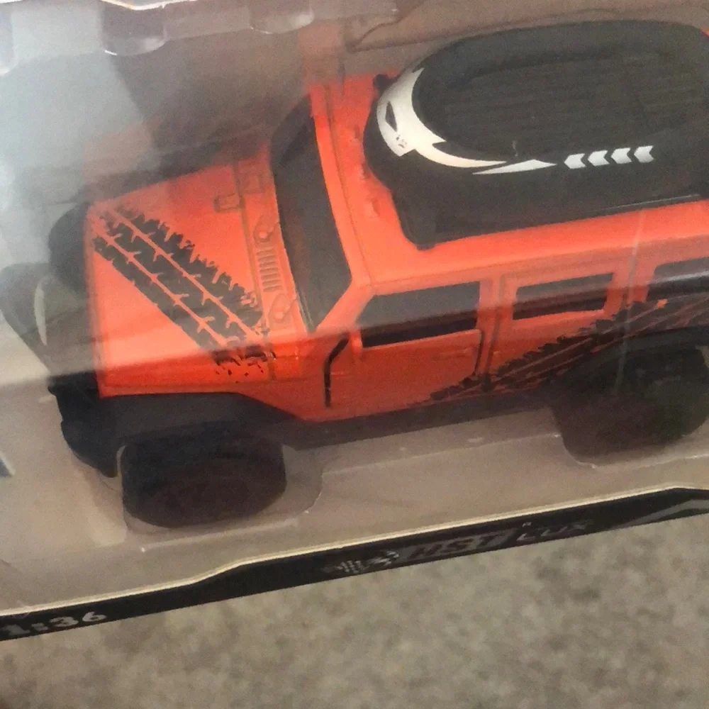Orange Jeep Toy Car