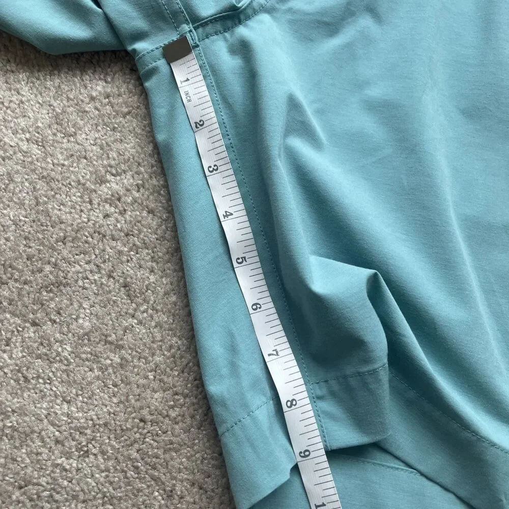 Faherty All Day Shorts Mens 32 Seafoam Green Chino Tech Board Performance Preppy