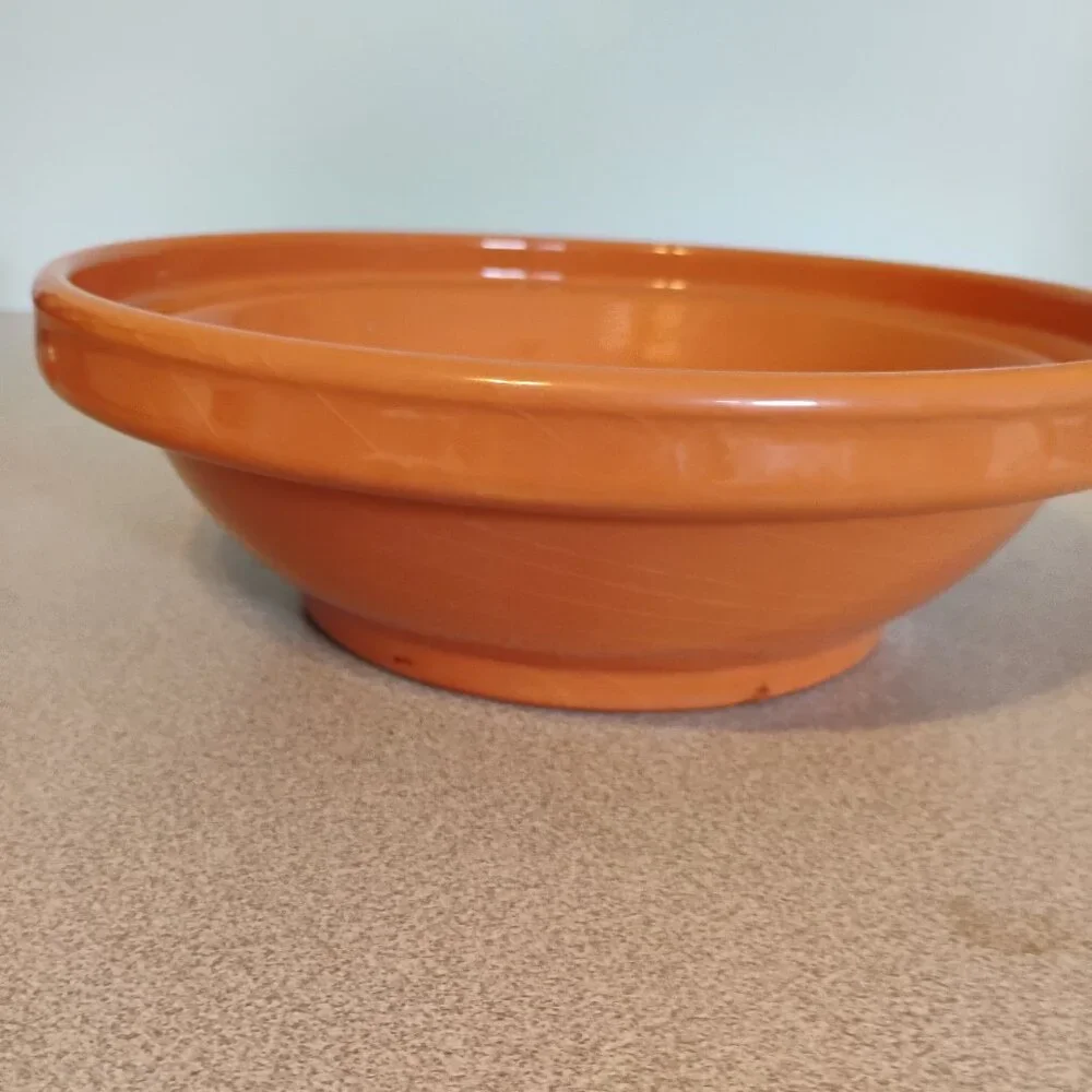 Sur La Table Hand Made Glazed Terra Cotta Round Bowl