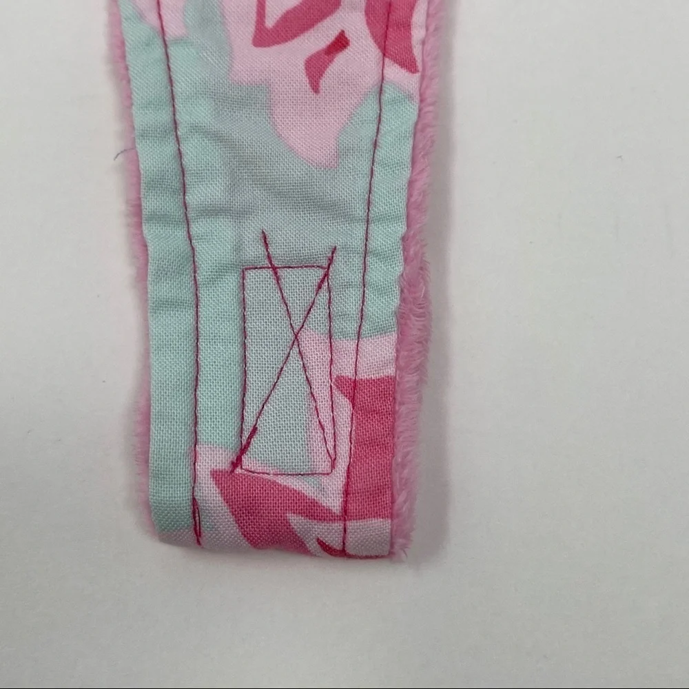 Baby Girls Bib and Pacifier Holder Combo