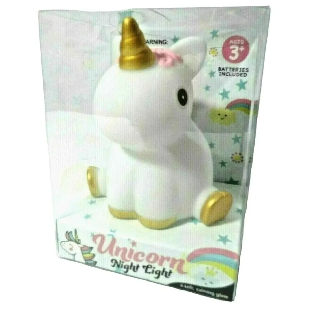Evriholder Unicorn Night Light Pink Mane Calming Design Playroom Bedroom Gift