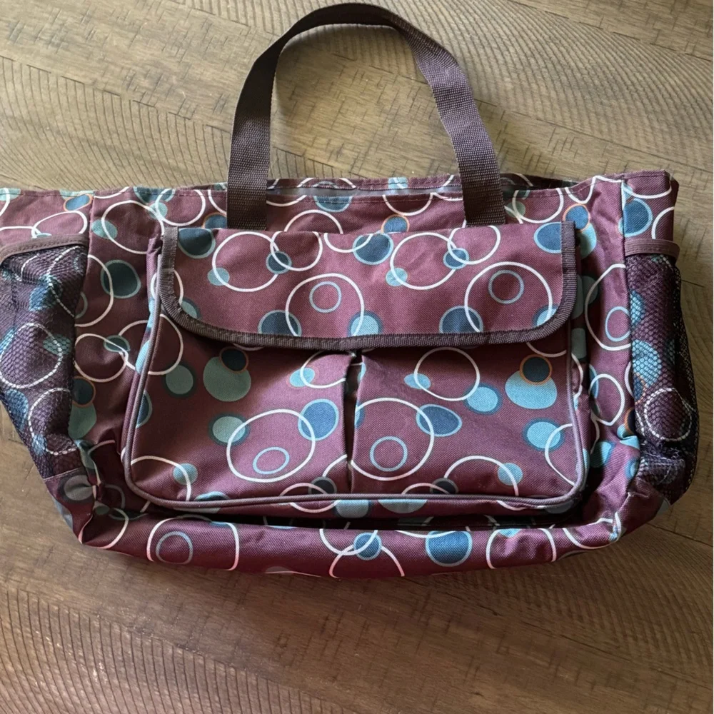 Stylish Brown Patterned Women's Bag