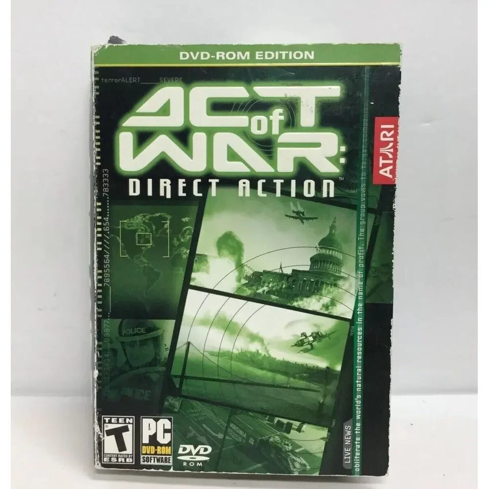 Atari ACT OF WAR Direct Action - Strategy Vintage Windows XP PC Game NEW in BOX!