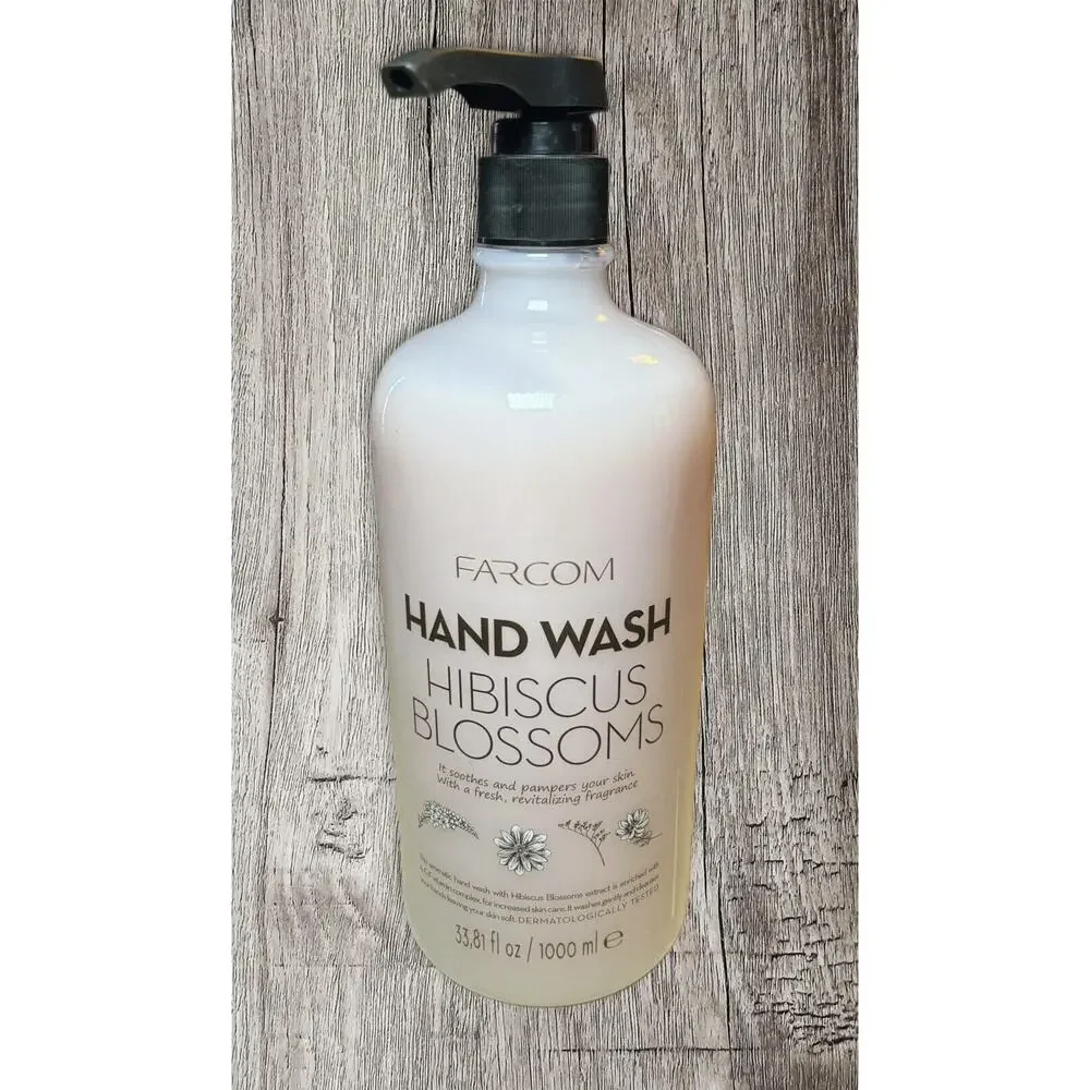 FARMCOM HAND WASH HIBISCUS BLOSSOMS SOOTHES &PAMPERS YOUR SKIN‎ 33.8FLOZ