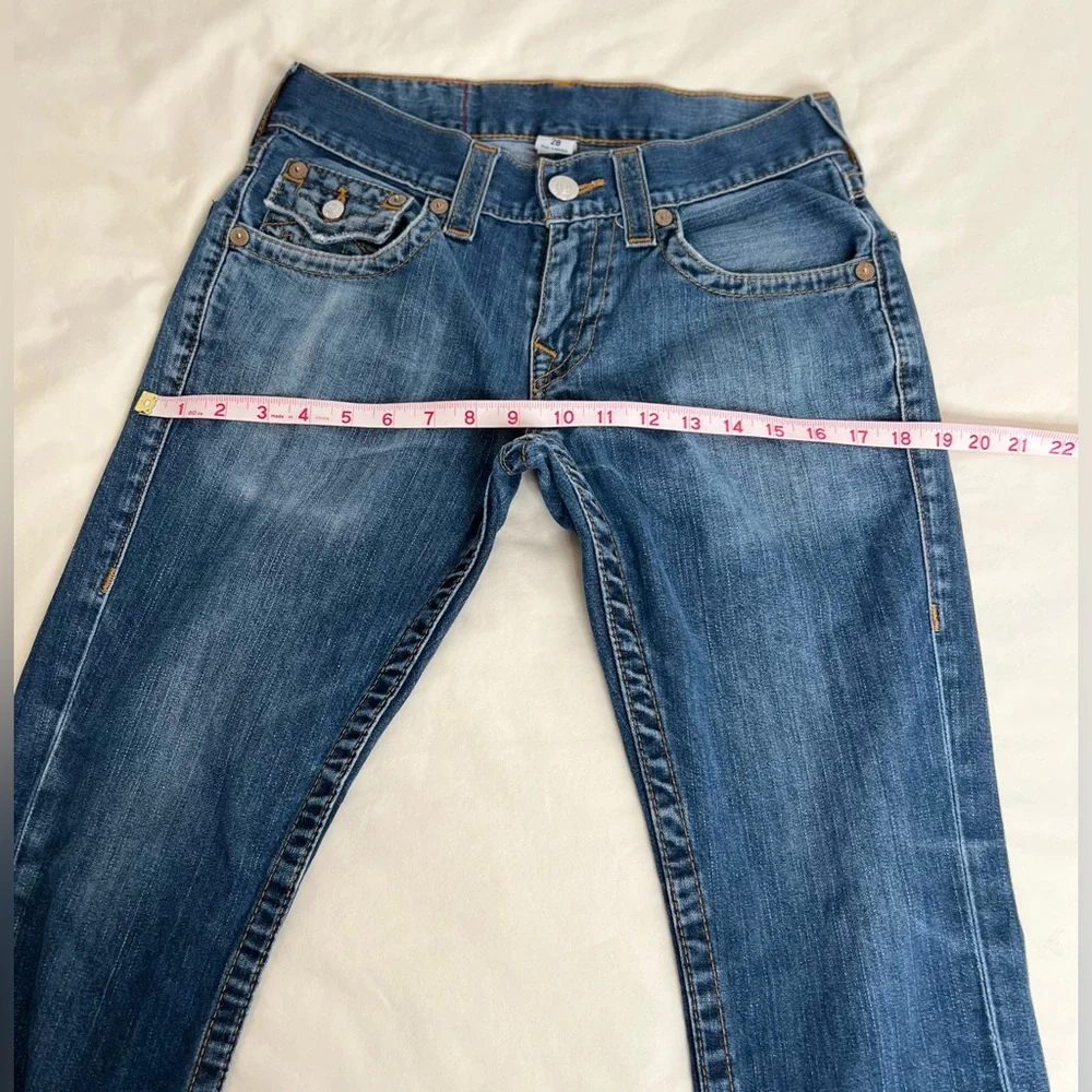 True Religion Men’s Size 28 Sección  Straight Denim Blue Jeans