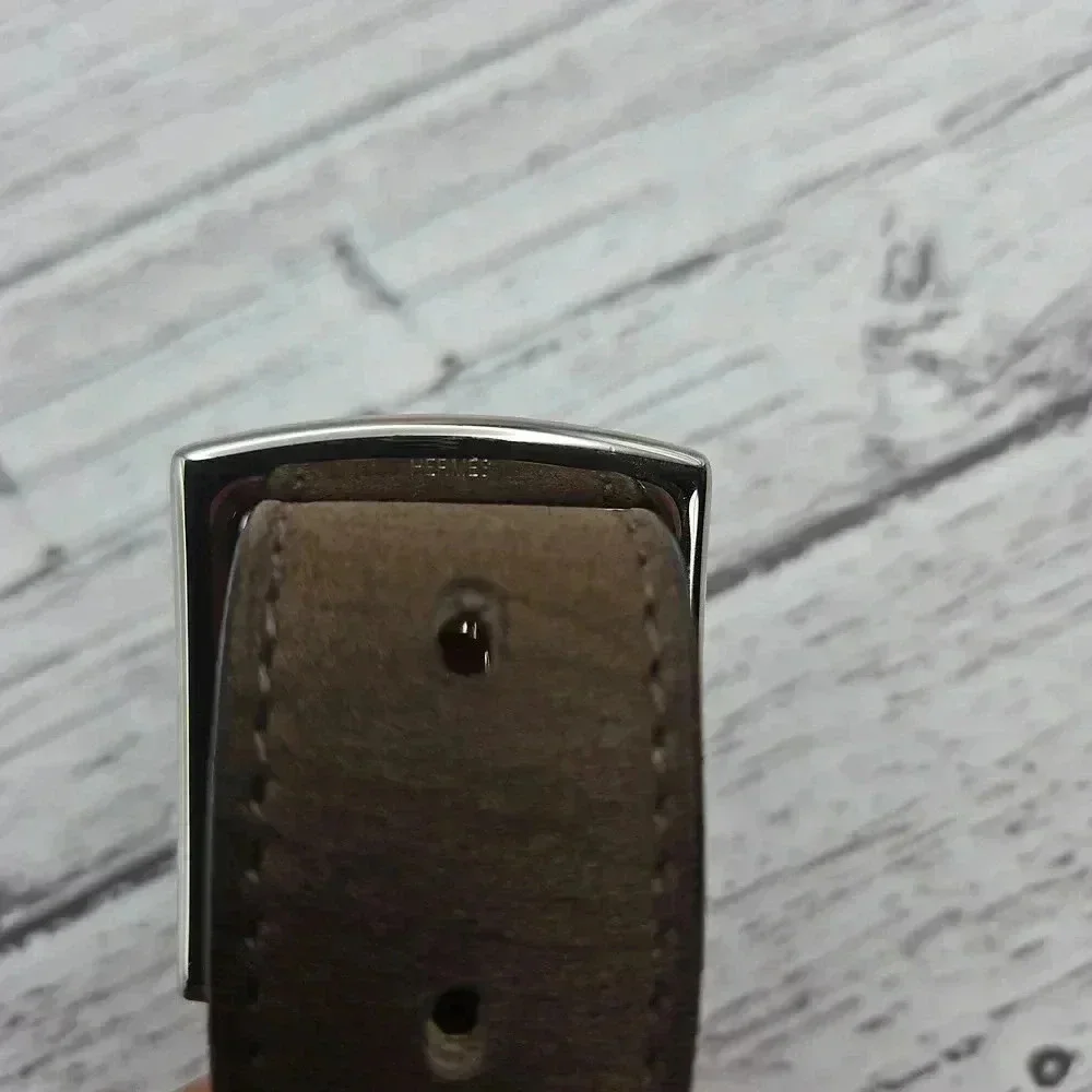 Hermes Etriviere Brown Leather Bracelet