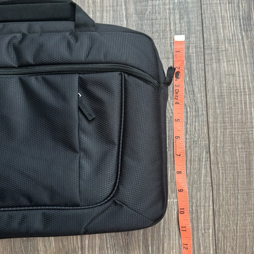 Sleek Black Laptop Bag with Durable Design