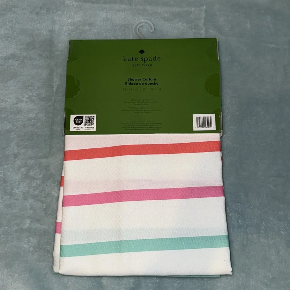 kate spade Multicolor Striped Shower Curtain