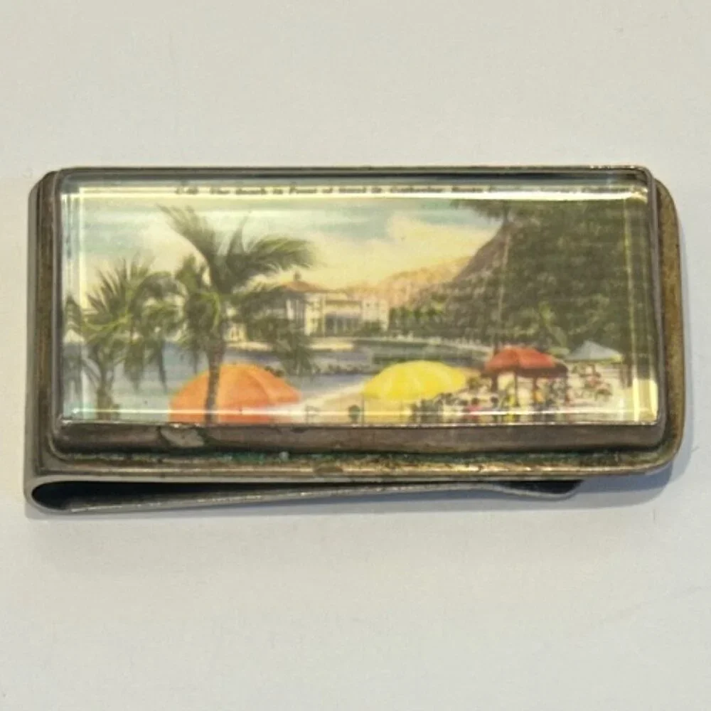 Catalina Island Mini Money Clip Small VINTAGE