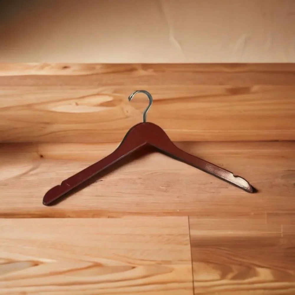 Dark Brown Wood Hard Durable Hangers