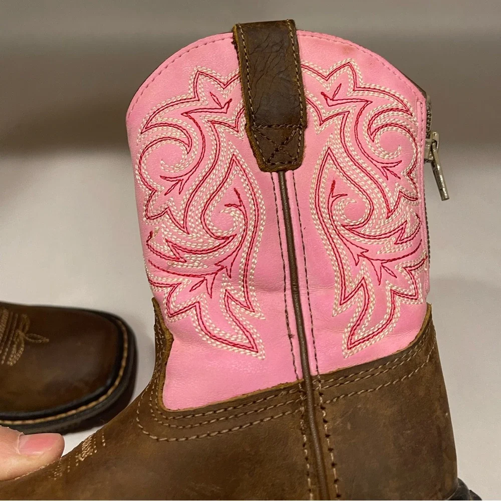 Georgia boot kids brown and pink