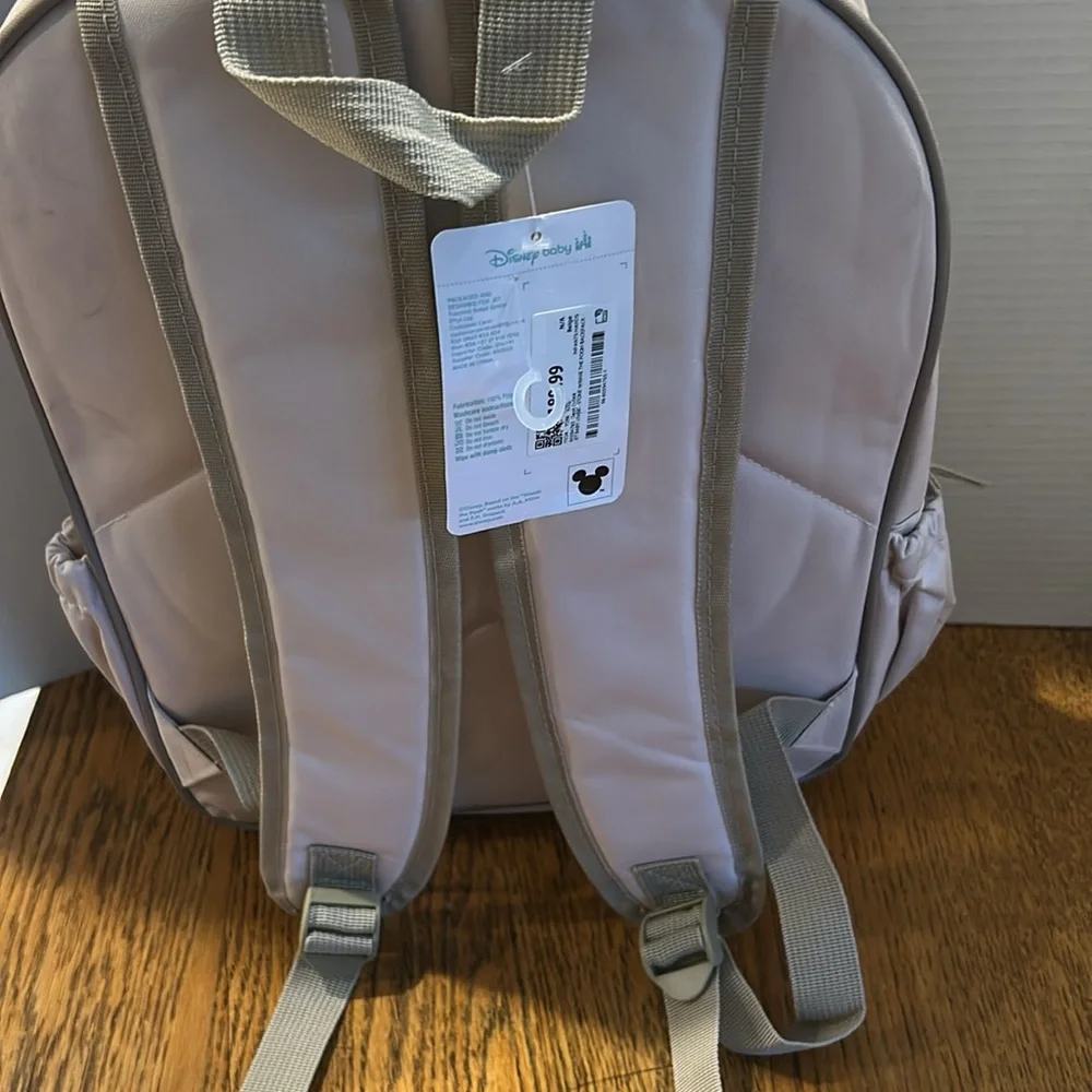 Disney baby Winnie the Pooh backpack 100% polyester washable with changing mat