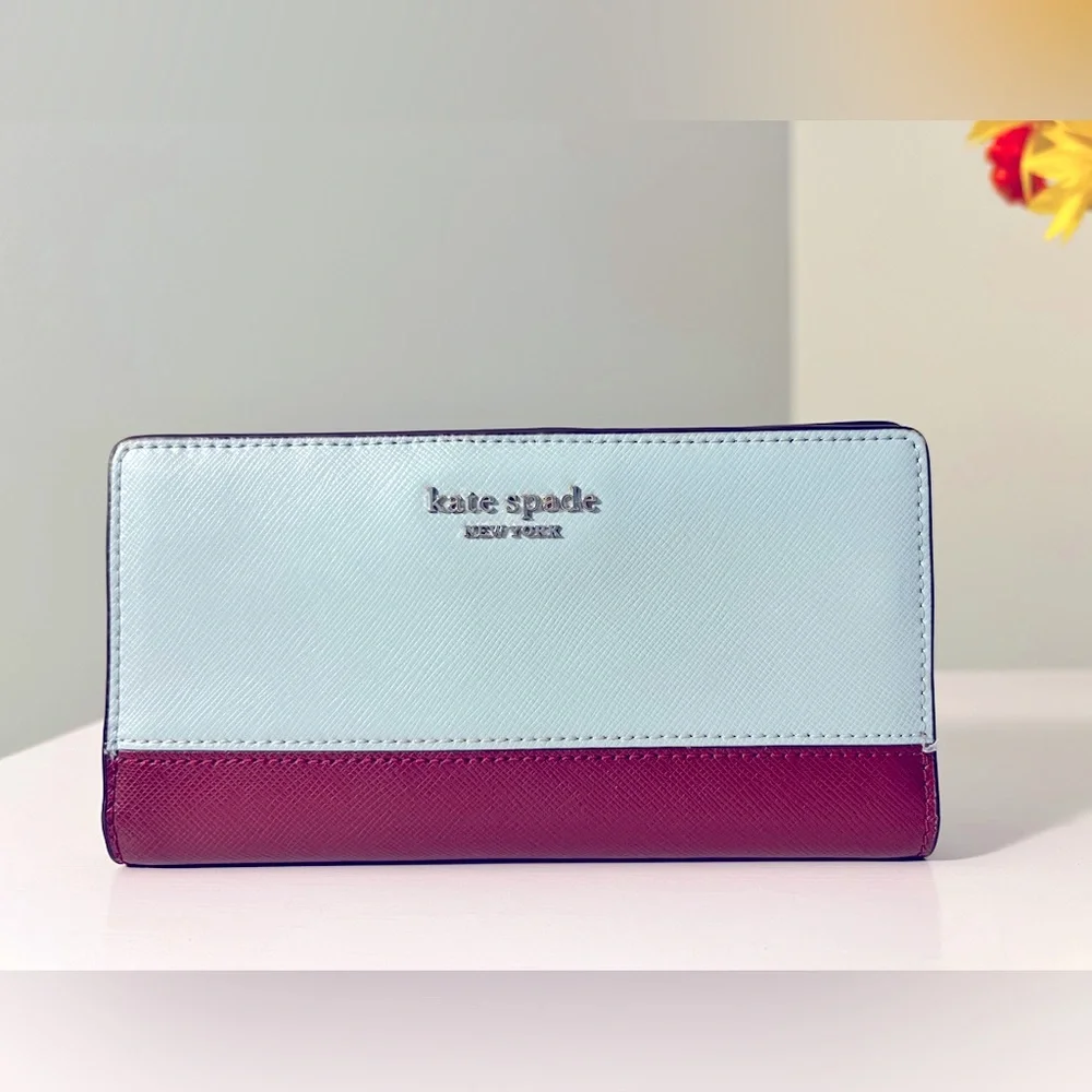 Kate Spade Blue and Red Wallet