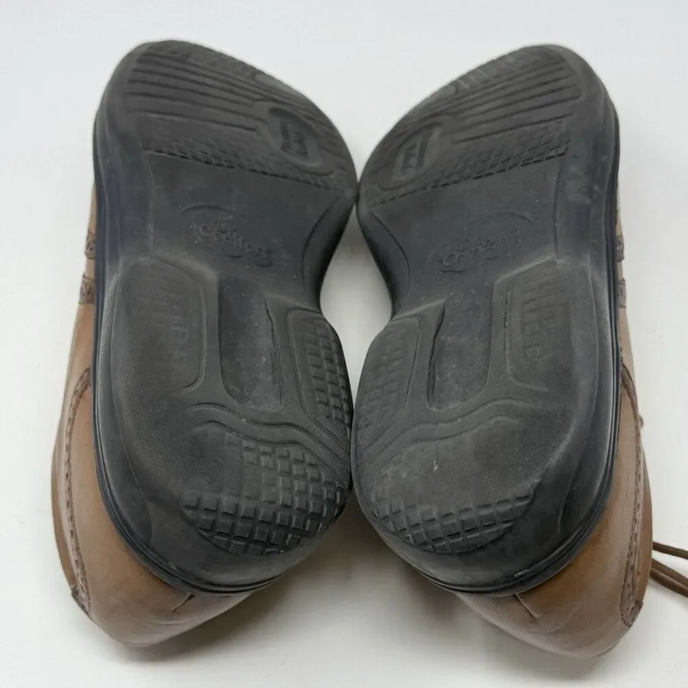 Dr Comfort Wing Shoes Mens 13 M Brown Leather Lace Up Casual Brogue Ortho
