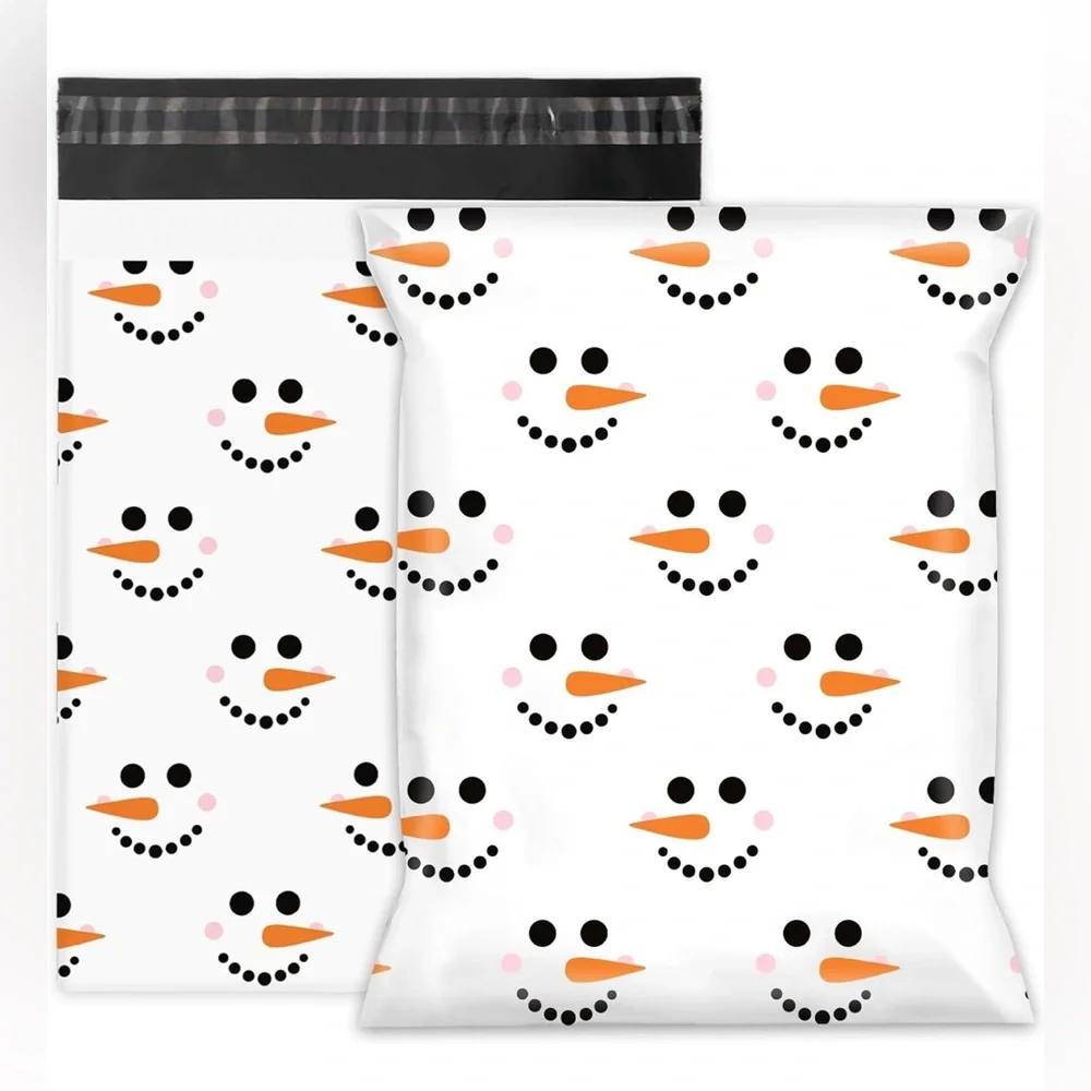 Snowman Print Poly Mailers (20) 10 X 13