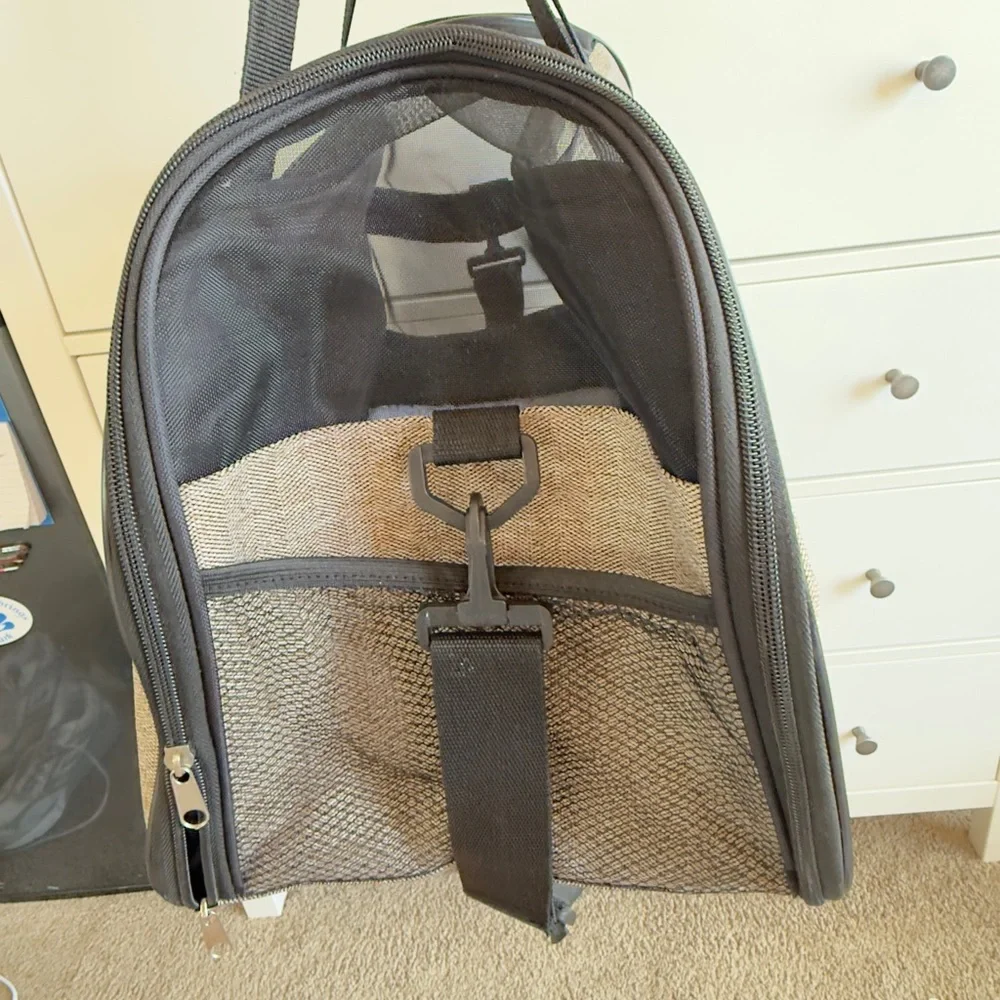 AKC Tan and Black Dog Travel Carrier