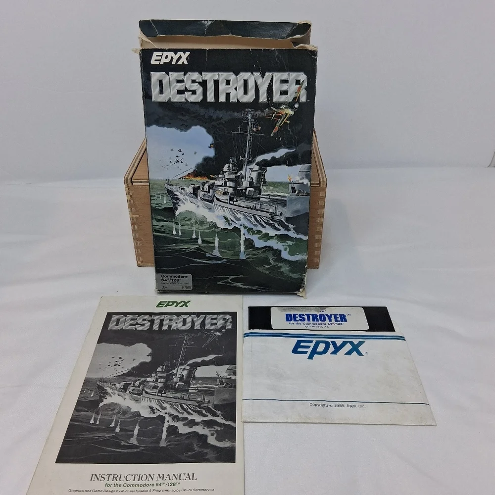 Commodore C64 128 Destroyer By EPYX Computer Game Diskette #14707D 1986