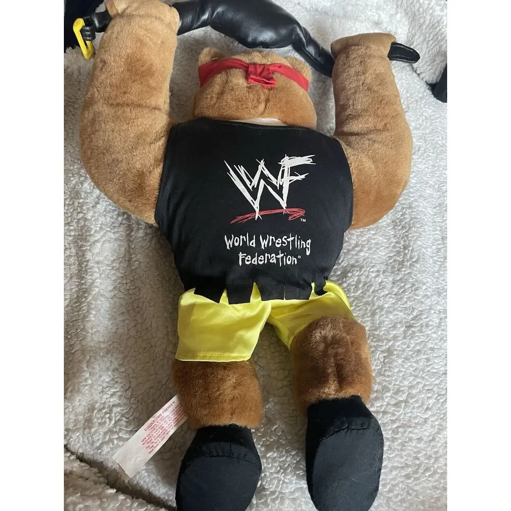 Officially Licensed WWF Cuddletown Friends Bear‎ Plush The Rock