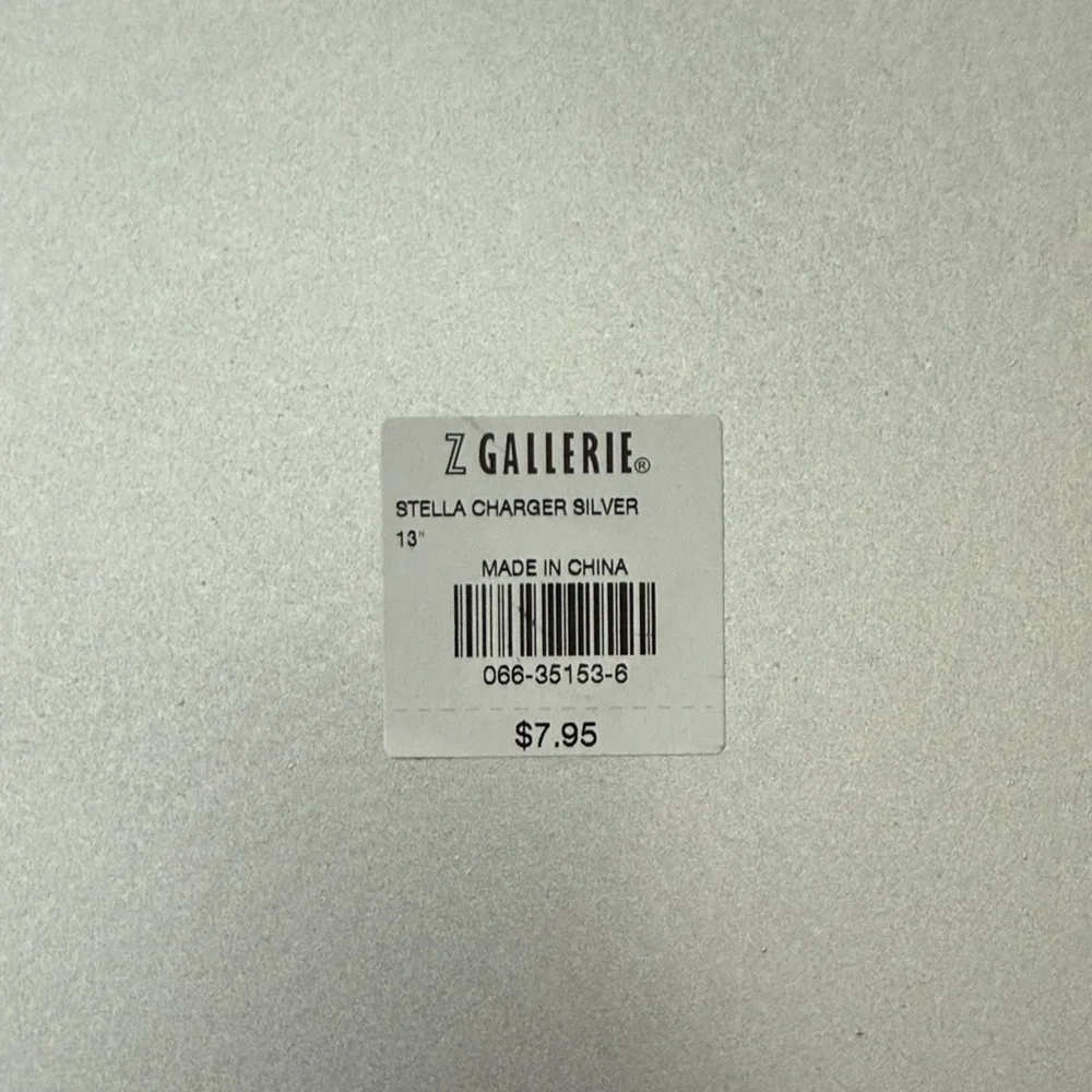 Z Gallerie sophisticated silver